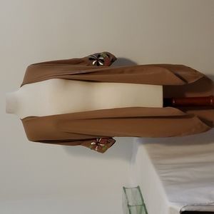 EUC VaVa by Joy Han Embroidered Open Front Kimono Cardigan